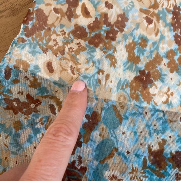 Vintage 90's Le Belle Floral Midi Skirt Size 11 - Picture 8 of 9